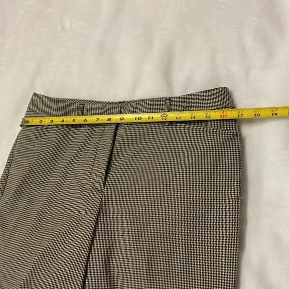Worthington Women's Plaid Straight Leg Pants Brown Pockets Casual Size 8 - Picture 6 of 9